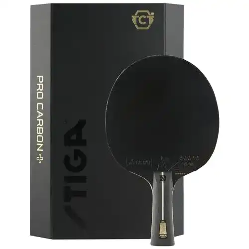 Stiga-Tischtennisschläger Stiga, Pro Carbon + Profi, Schwarz/Rot