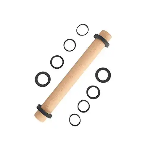 Nudelholz SUPER KITCHEN Buchenholz Einstellbar, 35cm