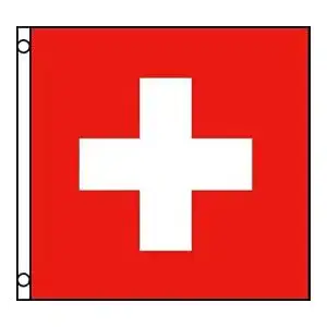 Schweiz-Flagge AZ FLAG Flagge Schweiz 90x90cm HELVETISCH