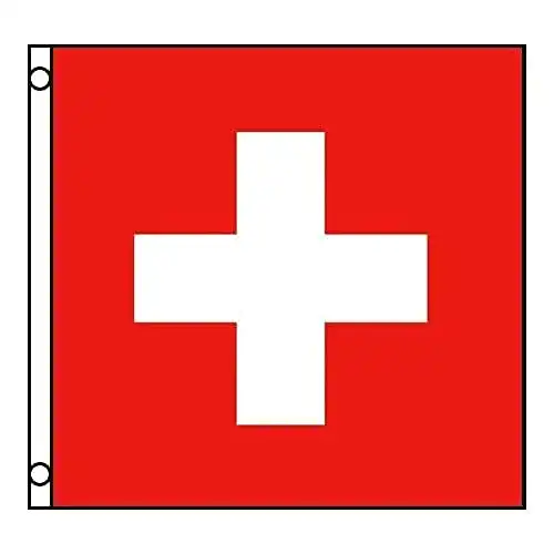 Schweiz-Flagge AZ FLAG Flagge Schweiz 90x90cm HELVETISCH