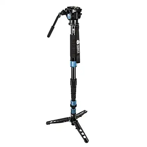 Einbeinstativ mit Standspinne SIRUI P-204SR/VA-5 u. Videoneiger