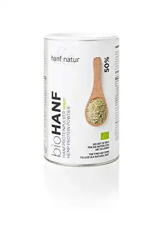 Hanfprotein hanf & natur, Hanf-Protein-Pulver, Bio, 450 g