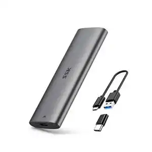 M.2-Gehäuse SSK Aluminium Werkzeugloses M.2 SATA SSD
