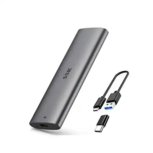 M.2-Gehäuse SSK Aluminium Werkzeugloses M.2 SATA SSD