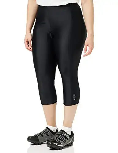 3/4 Radhosen CMP Damen Rad Hose, Nero, 38, 3C55606T