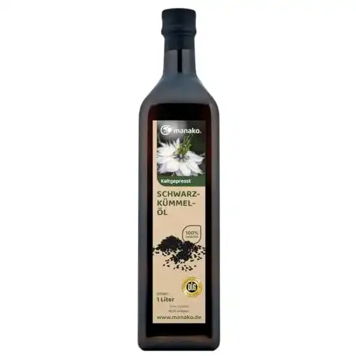 Schwarzkümmelöl manako human, kaltgepresst, 1000 ml