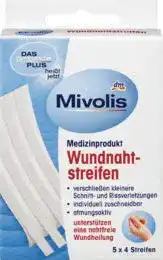Klammerpflaster Mivolis Wundnahtstreifen, 20 Pflaster