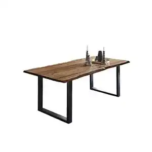 Esstisch Holz SAM Esstisch 140 x 80 cm Mephisto, Baumkantentisch