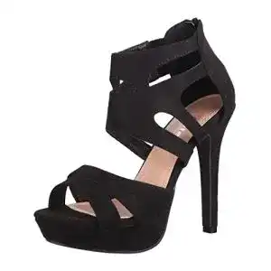 High-Heels Elara Damen Pumps Offen Stilettos Chunkyrayan