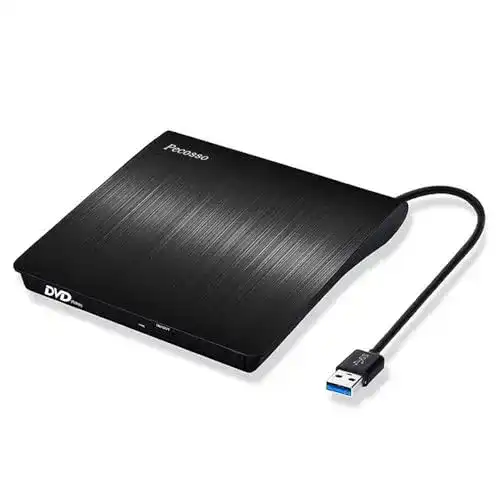 Externes DVD-Laufwerk Pecosso Extern, USB 3.0, Portable Slim