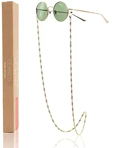 Brillenband GERNEO ® – Toronto – Maskenhalter & Brillenkette Gold