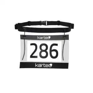 Startnummernband Karteo Running Belt schwarz Laufgürtel