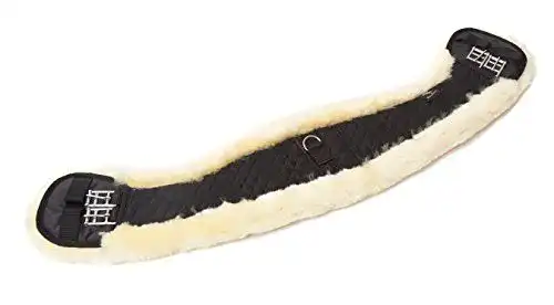 Sattelgurt Engel Reitsport Lammfell Dressur Kurzgurt Mondgurt