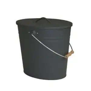 Ascheeimer Kamino-Flam mit Deckel – Kohleeimer 15 Liter