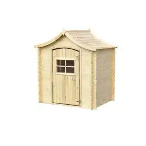 Spielhaus Holz TIMBELA Spielhaus im Freien für Kinder