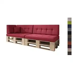 Sunnypillow-Palettenkissen sunnypillow Kaltschaum, 6er Set Red