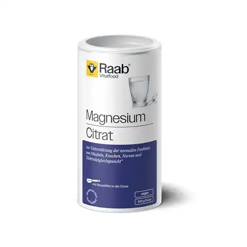 Die beste Ionisches Magnesium Raab Vitalfood Magnesiumcitrat Pulver, 340 g 2026 Test Bestseller Ionisches Magnesium Raab Vitalfood Magnesiumcitrat Pulver, 340 g