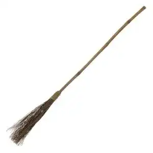 Hexenbesen amscan 845351-55, Länge 130 cm, Material Stroh