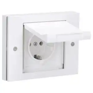 Gira-Steckdose Gira TX 44 Steckdose und Abdeckrahmen, weiß