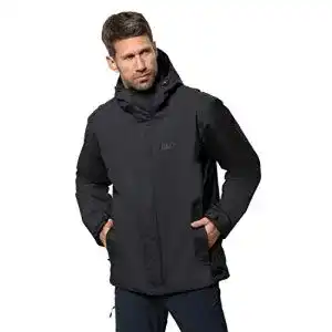 3-in-1-Jacke Jack Wolfskin Herren 3-in-1 Jacke Iceland,schwarz