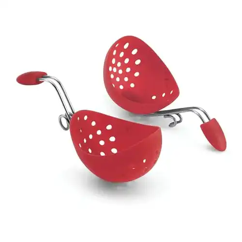 Eier-Pochierer Cuisipro Eier-Pochierer 2er-Set, Silikon, Weiß