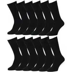 Herrensocken schwarz EASTON MARLOWE 43-46 schwarz 12 Paar