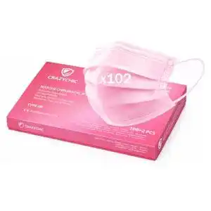 Mundschutz rosa CRAZYCHIC – 100 Stück Medizinisch Chirurgisch