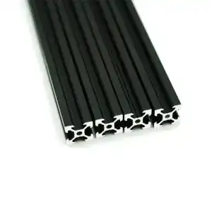 Aluprofile Iverntech 4 Stück 700 mm 2020 V Typ Schwarz