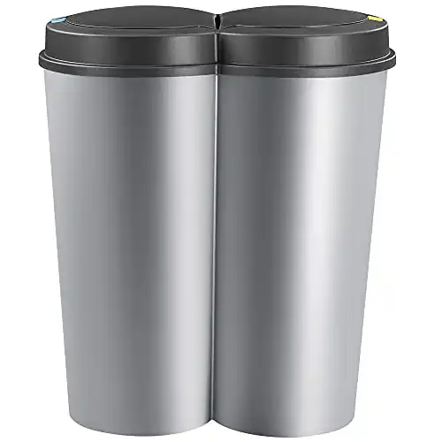 Doppel-Mülleimer Deuba Mülleimer 50 L Duo 2fach Trennsystem