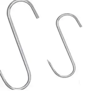 Räucherhaken Eurosell 20 STÜCK EDELSTAHL 180mm x 8mm, S