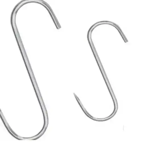 Räucherhaken Eurosell 20 STÜCK EDELSTAHL 180mm x 8mm, S