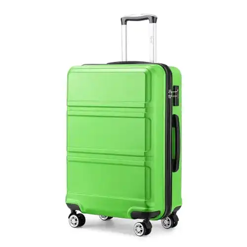 Koffer (65 cm) KONO Trolley Koffer Mittelgroß 4 Rollen Leicht