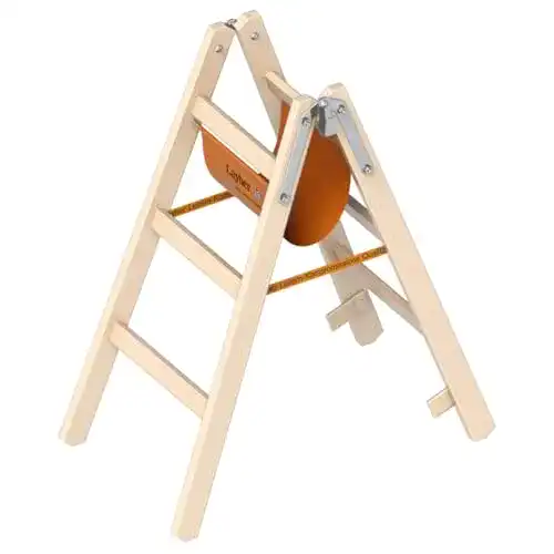 Holzleiter LAYHER 1038203 1038 Holzstehleiter, 2×3 Sprossen
