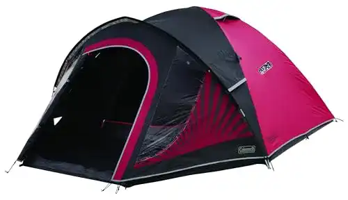Igluzelt Coleman Zelt Blackout, rot-grau, 2 Personen, 2000032321