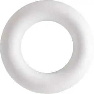 Adventskranz-Rohling Möbius Styroporring flach,weiß Ø ca. 25cm