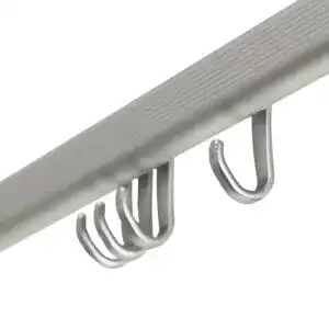 Duschvorhangstange Sealskin Komplett Set Easy Roll, Aluminium