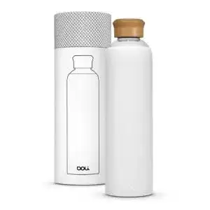 Glas-Trinkflasche 1l Doli Bottles Glasflasche, 100% bpa-frei