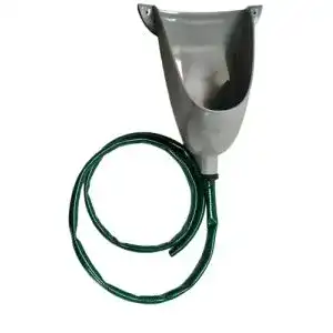 Wasserloses Urinal Varile Kunststoff Urinal glänzend mit 2 m