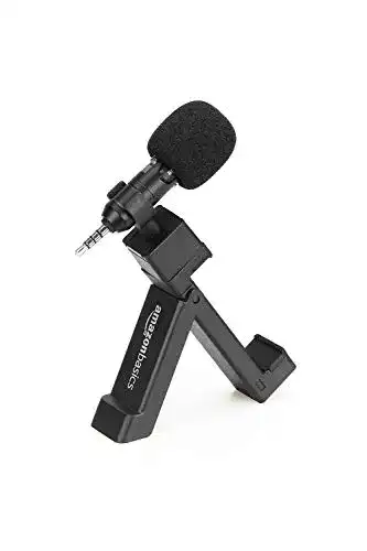 Handy-Mikrofon Amazon Basics Mikrofon für Smartphones, Clip
