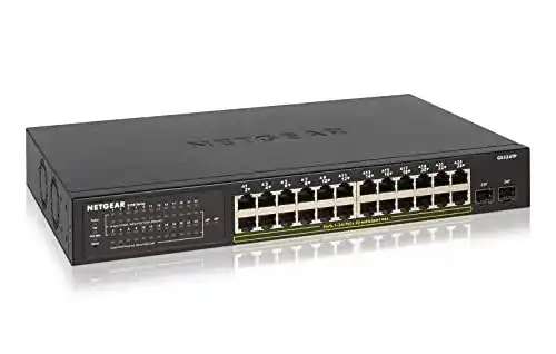24-Port-Switch Netgear GS324TP PoE Switch 24 Port Gigabit