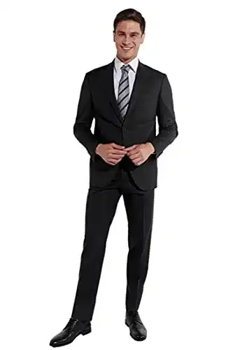 Anzug Herren Steffen Klein Herren Regular Fit Wolle Elastisch