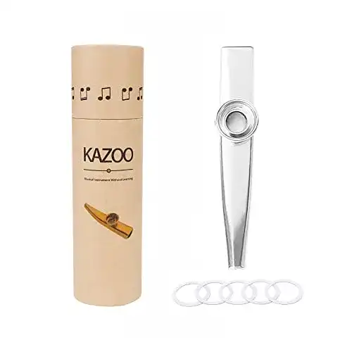 Kazoo Alnicov Metal, Aluminiumlegierung, 5 Flötenmembranen