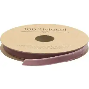 Samtband 100%Mosel Dekoband Samt, in Altrosa 1 cm x 10 m