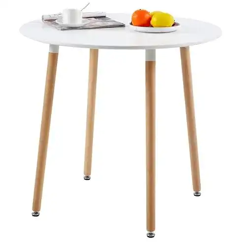 Esstisch rund H.J WeDoo MDF Runder Esstisch Buchenholz