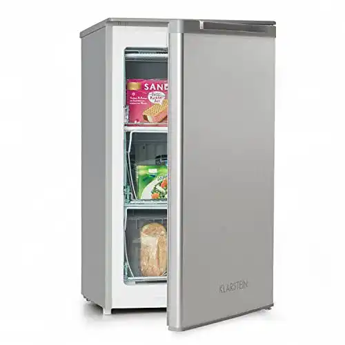 Gefrierschrank (3 Schubladen) Klarstein Garfield, 75 Liter, silber