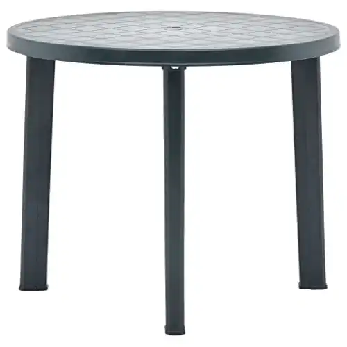 Gartentisch (rund) vidaXL Gartentisch Witterungsbeständig 89cm