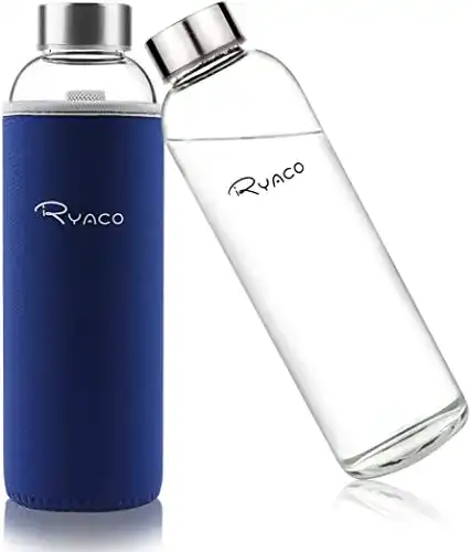 Sport-Trinkflasche Ryaco Glasflasche Trinkflasche Classic Tragbar