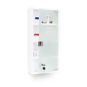 Medizinschrank Relaxdays EMERGENCY XXL Metall und Glas