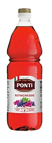 Rotweinessig Ponti Flasche, 4er Pack (4 x 1 l)