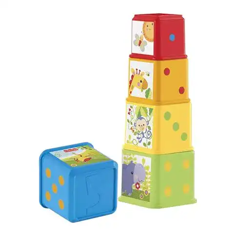 Stapelbecher Fisher-Price CDC52 – Bunte Stapelwürfel Baby